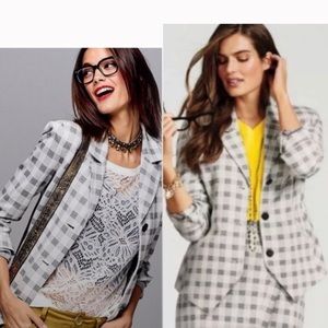 Cabi Valentina plaid blazer jacket size 10
